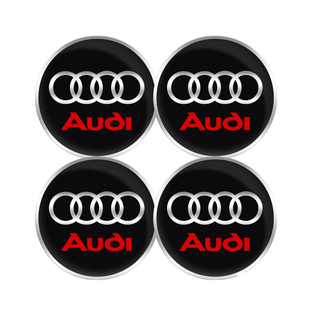 Для Audi A7 56MM 60MM 63MM 65MM 68MM Наклейка на центральные колпачки колес автомобиля Заглушки ступиц Декор Для Audi A3 A4 B8 B9 A6 C5 C6 C7 A7 Q5 A5 A8 S RS