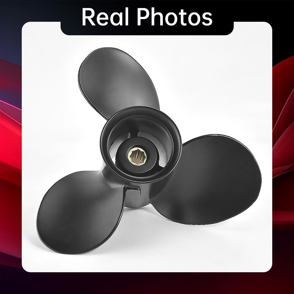 9x8 для Tohatsu Mercury Nissan 6hp 8hp 9,9hp 10hp 15hp подвесной винт 9*8 лодочный мотор пропеллер из алюминиевого сплава 3 лезвия 8 шлицев