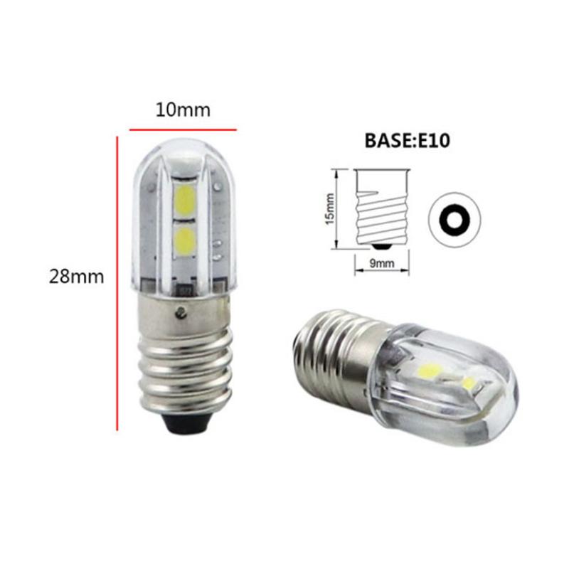 E10 Flashlight LED Bulb Lamp 6v 12V B9 Bayonet Indicator Light Yacht Lantern E11 Forklift Sailing Signal Lighting