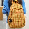 Plaid Print Schoolbag Women's Lightweight Backpack