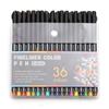 12/24/48/60/100 Colors Fineliner Color Pen Set 0.38mm Colored Sketch Drawing Pen Fine Point Marker Perfect for Journal Note Taking