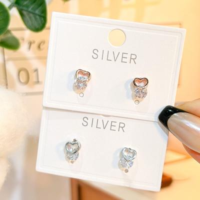 Серьги Love из стерлингового серебра S925 Женские модные серьги высокого уровня Маленькие серьги