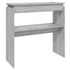 VidaXL Console Table Sonoma Grey 80x30x80 Cm Engineered Wood 815217