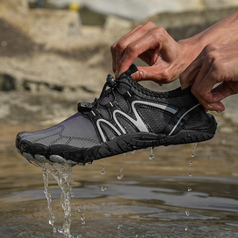 Уличная быстросохнущая пляжная обувь с пятью пальцами, легкая амфибийная обувь для ходьбы по воде, обувь для рафтинга, нескользящая обувь для ручьев, обувь для снорклинга