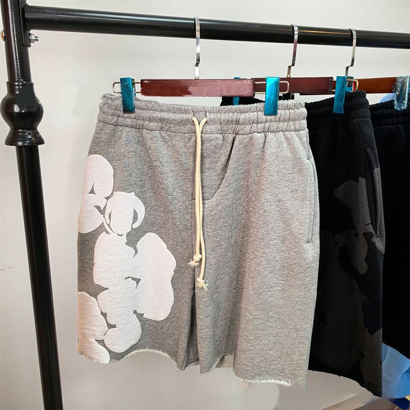 DENIM TEARS Высококачественные европейские и американские модные свободные шорты из вспененного материала в стиле хип-хоп.