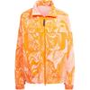 X Stella McCartney Truecasuals Тканая спортивная куртка с монограммой Женская верхняя одежда Светло-красный HZ9140