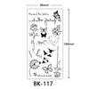 Women Sexy Temporary Tattoo Stickers Black Roses Pattern Full Flower Design Used for Arm Body Art Big Large Fake Tattoo Stickers