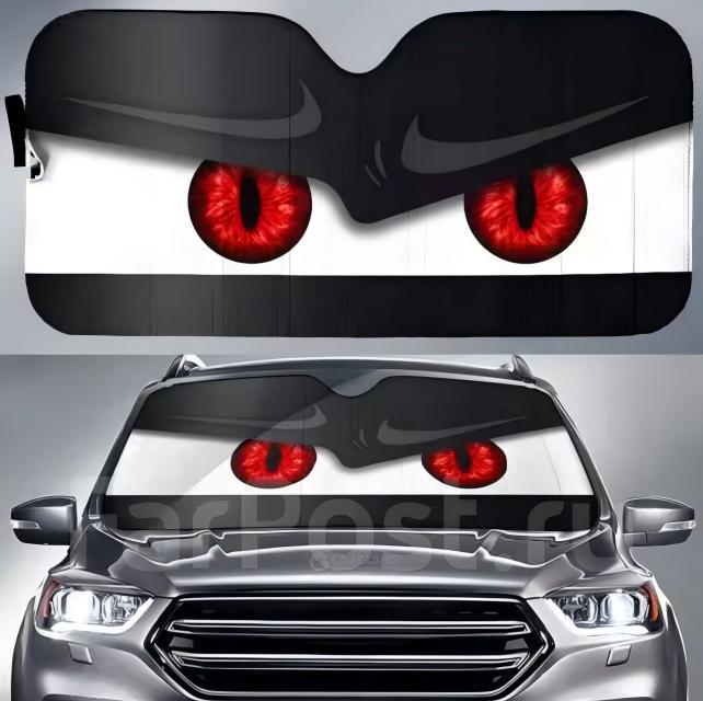 Summer Hot Car Sunshade Funny Cartoon Big Eye Pattern Custom One Piece
