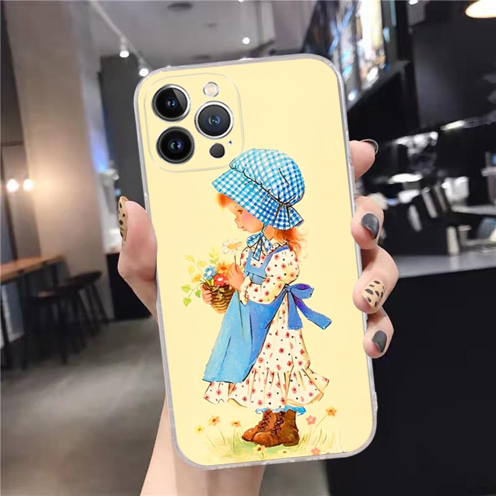 Сара Кей Девочки милый чехол для телефона для iPhone 15 14 11 12 13 Mini Pro XS Max Cover 6 7 8 Plus X XR SE 2020 Funda Shell