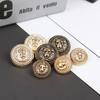 10Pcs Metal Lion Style Buttons,Handmade Diy Shirt Buttons Garment Accessories
