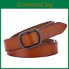 Retro Leather Inspired Belt For Ladies With Metal Clasp And Pure Leather Design