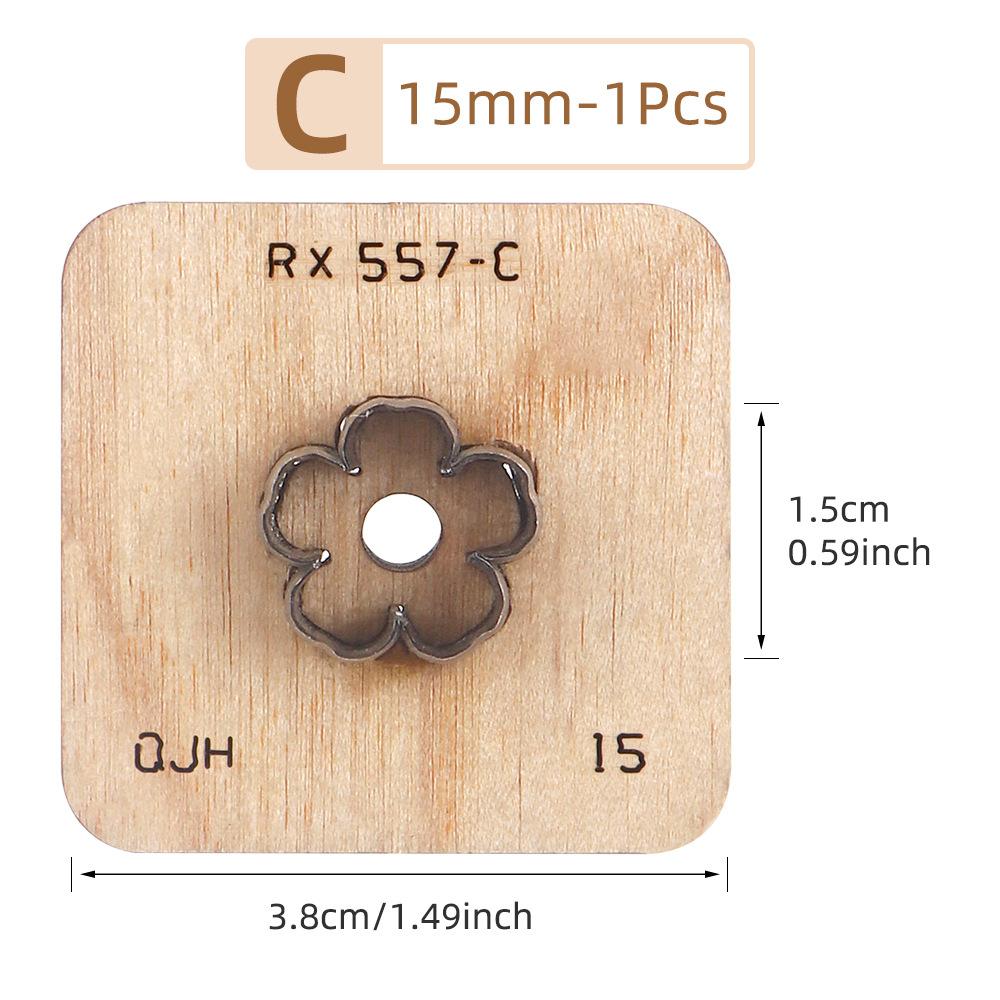 1 шт. Кожаный вырубной штамп DIY Лезвие-нож для вырезания лепестков цветов Форма-штамп для изготовления кожаных брелоков Кожевенное ремесло Штамп для пробивки