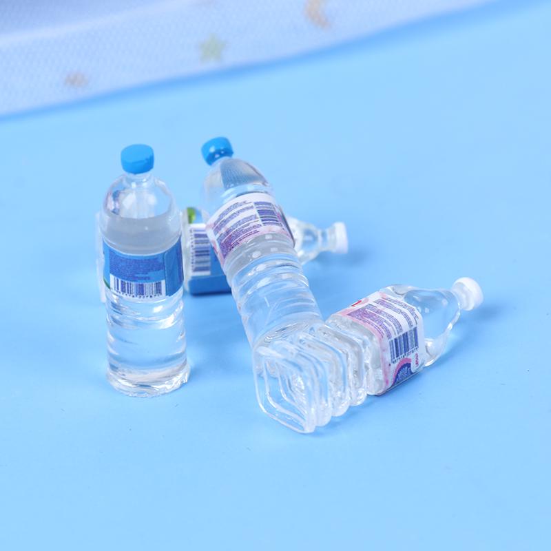10 шт. Мини-бутылка для минеральной воды 1:12 Миниатюрный аксессуар для кукольного домика, игрушка для питья