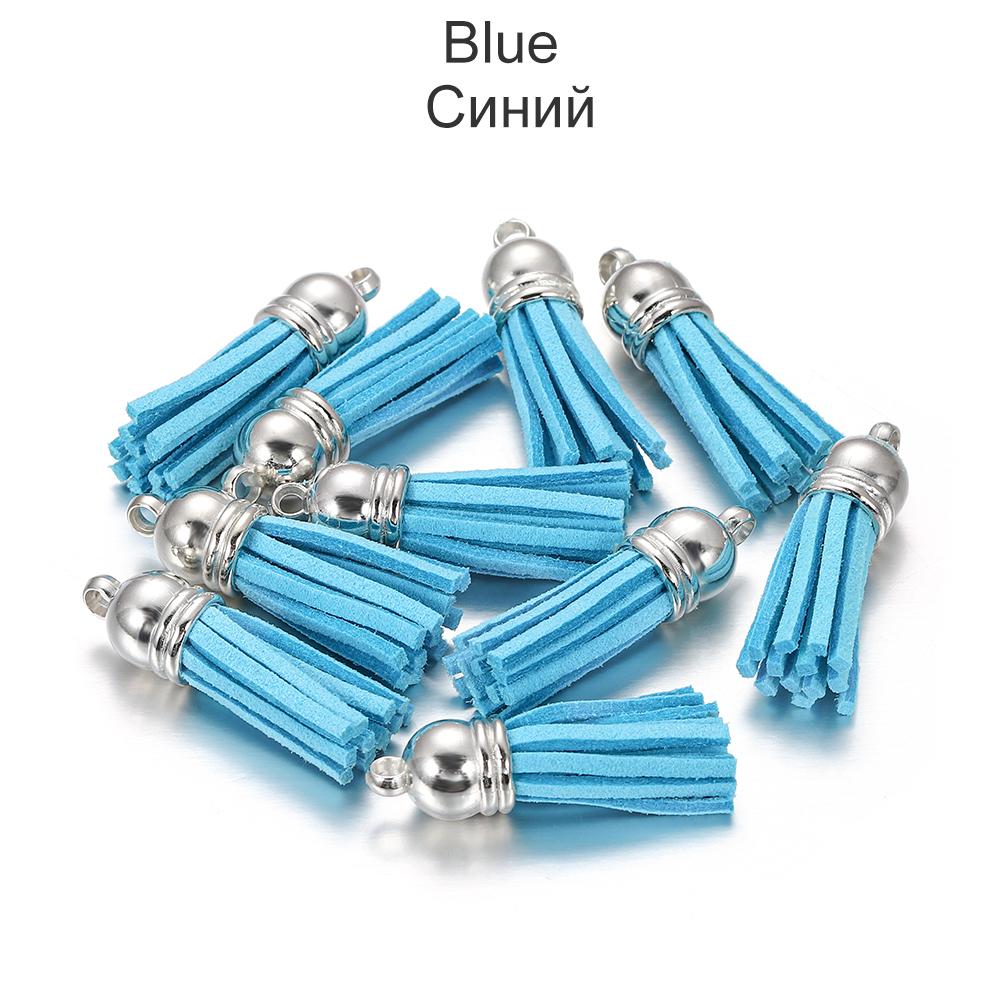 20pcs/lot 38mm Tassel Vintage Leather Tassels Fringe for Purl Macrame Pendant For DIY Jewelry Making Supplies Accessories