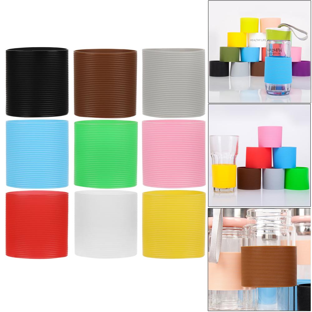 Tool Durable Non-Slip Bottle Sleeves Silicone Cup Sleeve Insulation Cup Cover Water Cup Coasters