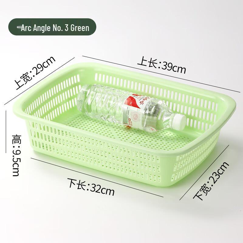 Прямоугольная пластиковая корзина для хранения и слива