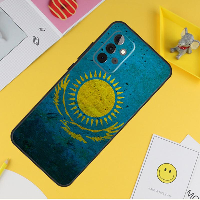 Флаг Казахстана для Samsung Galaxy A14 A34 A54 A12 A32 A52 A51 A71 A53 A33 A13 A15 A25 A35 A55 чехол для телефона