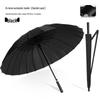 Extra Large Double Layer Men's Umbrella - 24 Bone, Long Handle, Reinforced, Thickened, Wind & Rain Resistant.