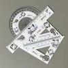 Cute Cat Acrylic Ruler Set - 4-Piece Cartoon Stationery for Students