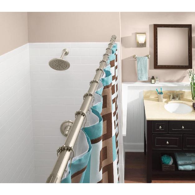 Moen SR2100BN Роликовые кольца для душевой шторы, 12 штук, Матовый никель