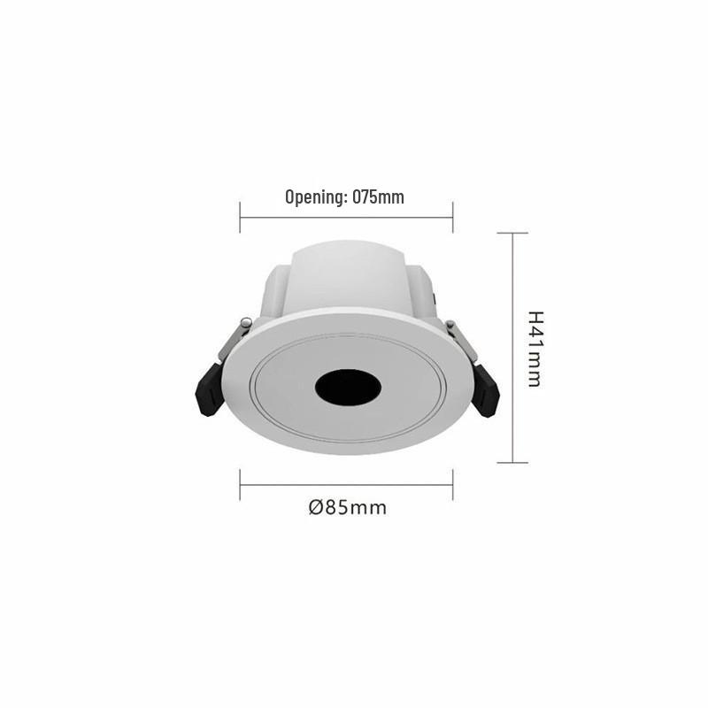 Recessed Spotlight Wall Washer for Hotel Clubhouse Display Cabinets