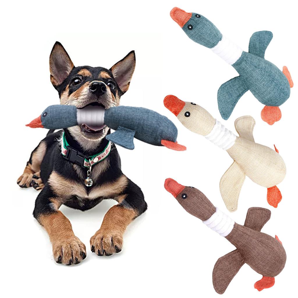 Dog Toys For Aggressive Chewers Indestructible Large Breed And Squeaky Geese For Large Small Medium Dogs
