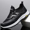 Мода Новая Мода Мужские Кроссовки Черные Простые Уличные Спортивные Беговые Кроссовки Сетчатые Дышащие Обувь для Ходьбы Мужские Кроссовки на Мягкой Подошве Повседневные