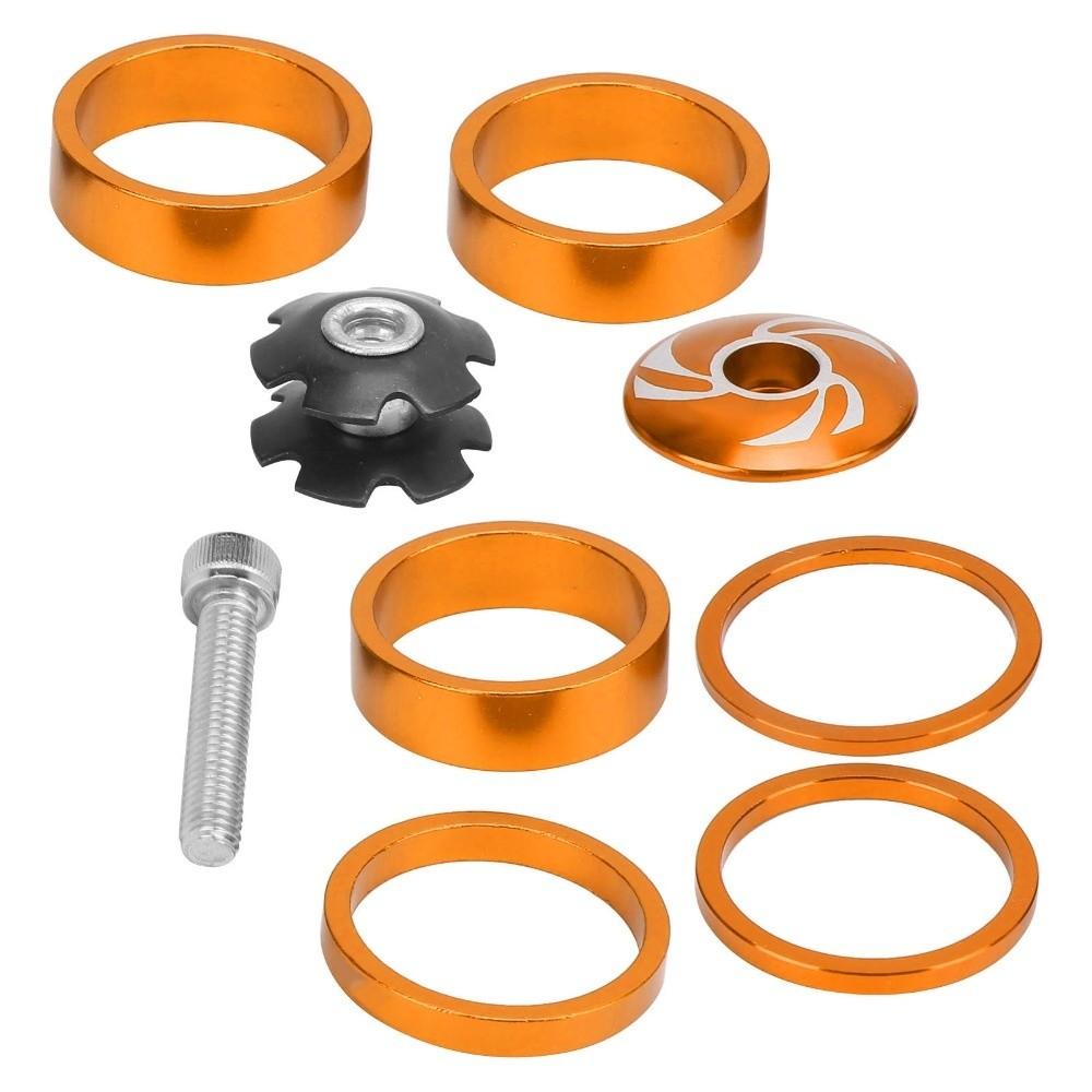 9Pcs 28.6mm Bike Headset Spacer Aluminium Alloy Bicycle Stem Cap Set  for Bicycle Front Fork