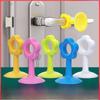 Silicone Door Stopper with Handle, Punch-Free Install, Anti-Collision, Silent Buffer, Protective Door Closer Cover