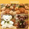 Adorable 7-inch Teddy Bear Plush Toy With Soft Coral Fleece Small Huggable Teddies