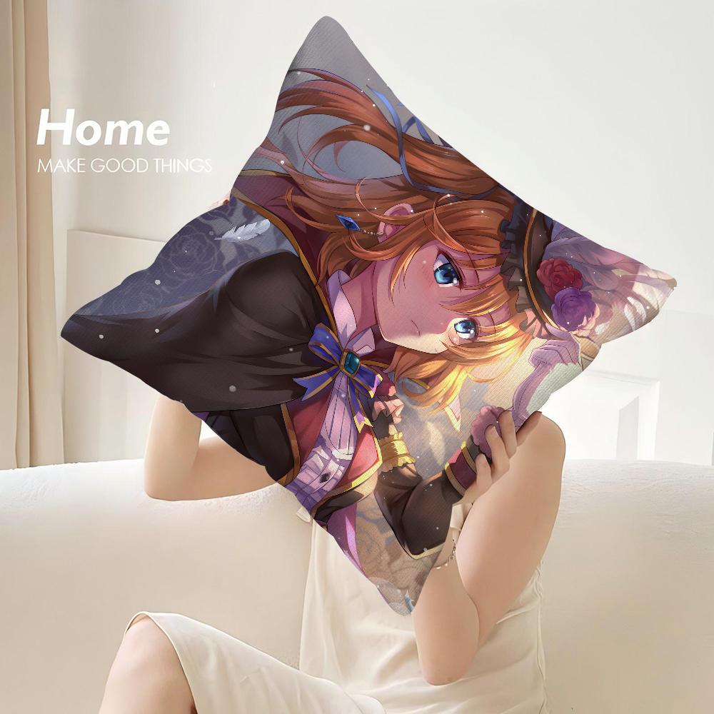 Аниме L-Love Live! Наволочка Декоративная для Дивана Домашняя Двусторонняя Печать Плюшевая Квадратная Наволочка для Подушки Декор Подушки Чехол