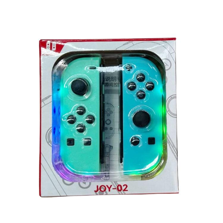 JOY-02 Игровой левый и правый контроллер с RGB-подсветкой, тактильный, Bluetooth геймпад для Switch / Switch OLED / Switch Pro / Switch Lite / Switch Joycon