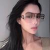 JYL Большие солнцезащитные очки Защита от УФ Сужение лица Для фотосессии 90226