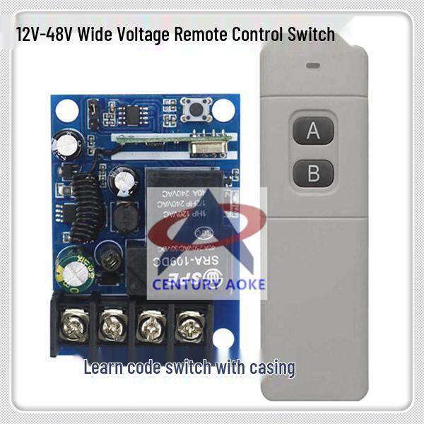 Remote Control Switch 12V-24V: Dual Inputs/Outputs, Live Output Remote