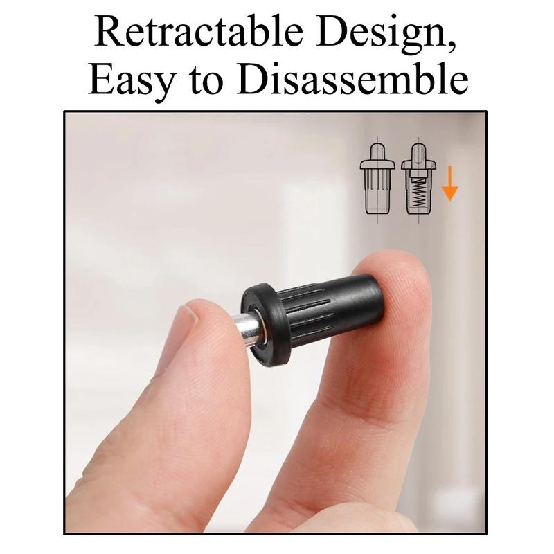 10pcs spring type replacement pin cabinet door repair pin set, louver repair pin, telescopic door hinge spring door pin set
