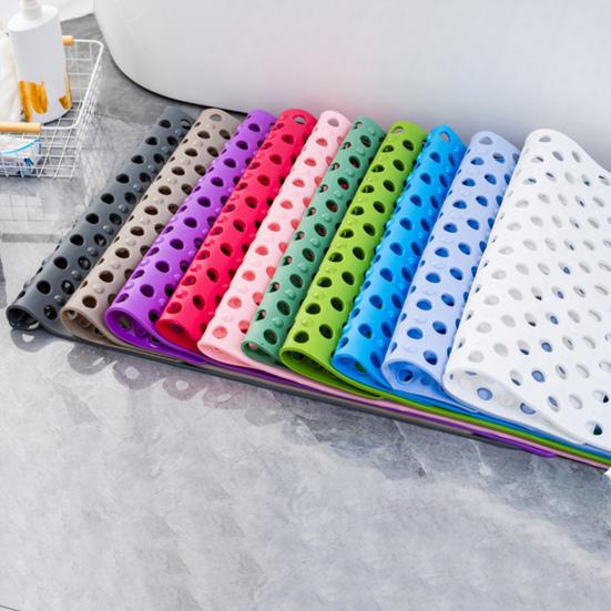 Bath Tub Shower Mat with Suction Cups Non-Slip Large Drainage Holes Design Wear Resistant