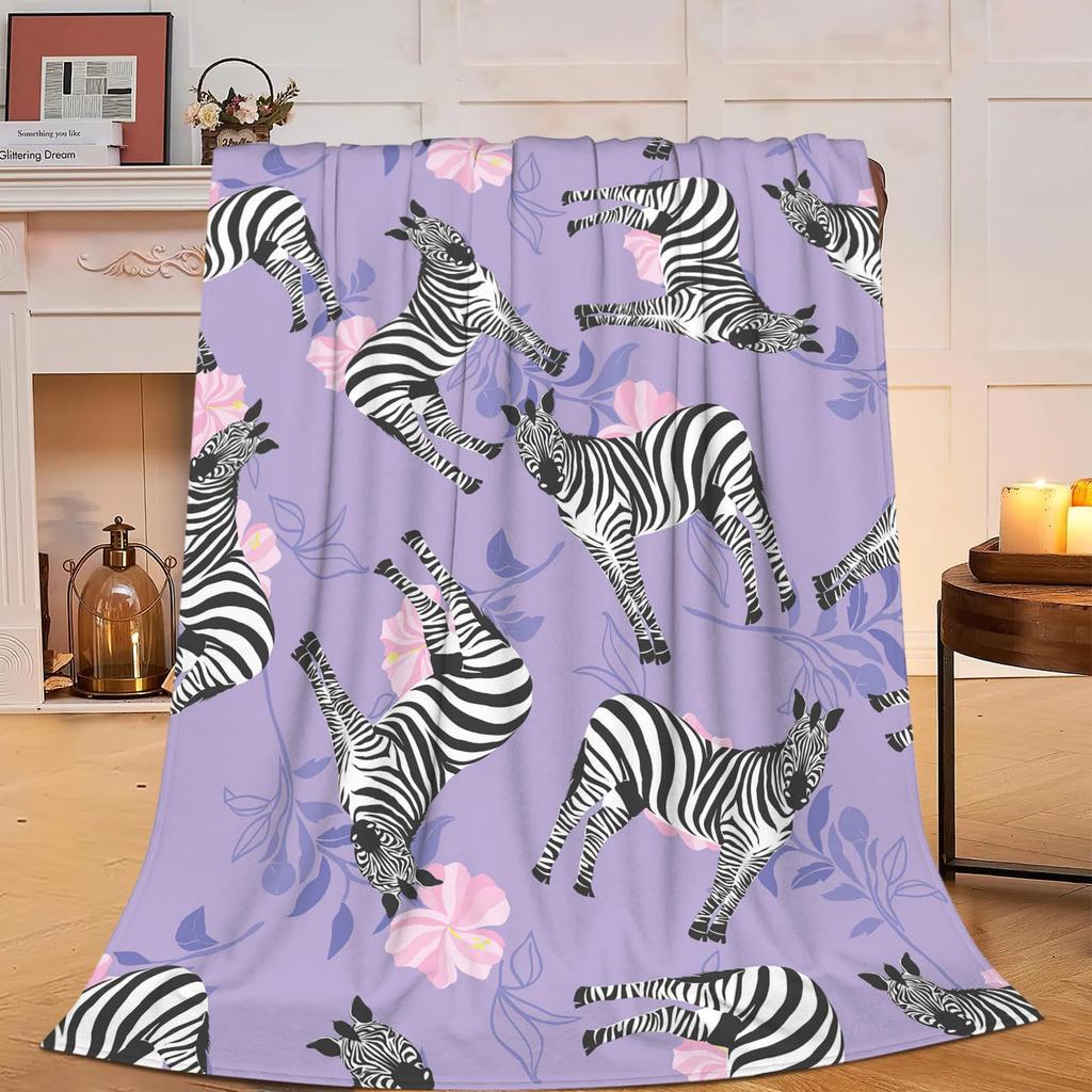 Cartoon fish animal Printed Blanket for Sofa Bed Travel Camping Living Room Office Conditioning Blanket for All Seasons Gifts