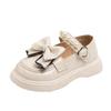 Spring New Patent Leather Girls Butterfly Flower Fashion Soft Sole Leather Shoes