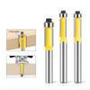 Three-edge Trimming Router Bit Woodworking Router Trimming Machine Milling Cutter Copying Slot Trimming Cutter 6mm 1/4inch Shank