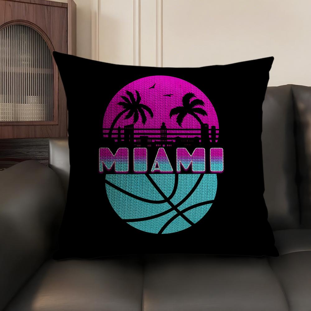 M-Miami Vice Кино Крутая Наволочка Натуральный Лен Органическая Ткань Двусторонняя Печать Диван Домашний Декор Подарок Наволочка