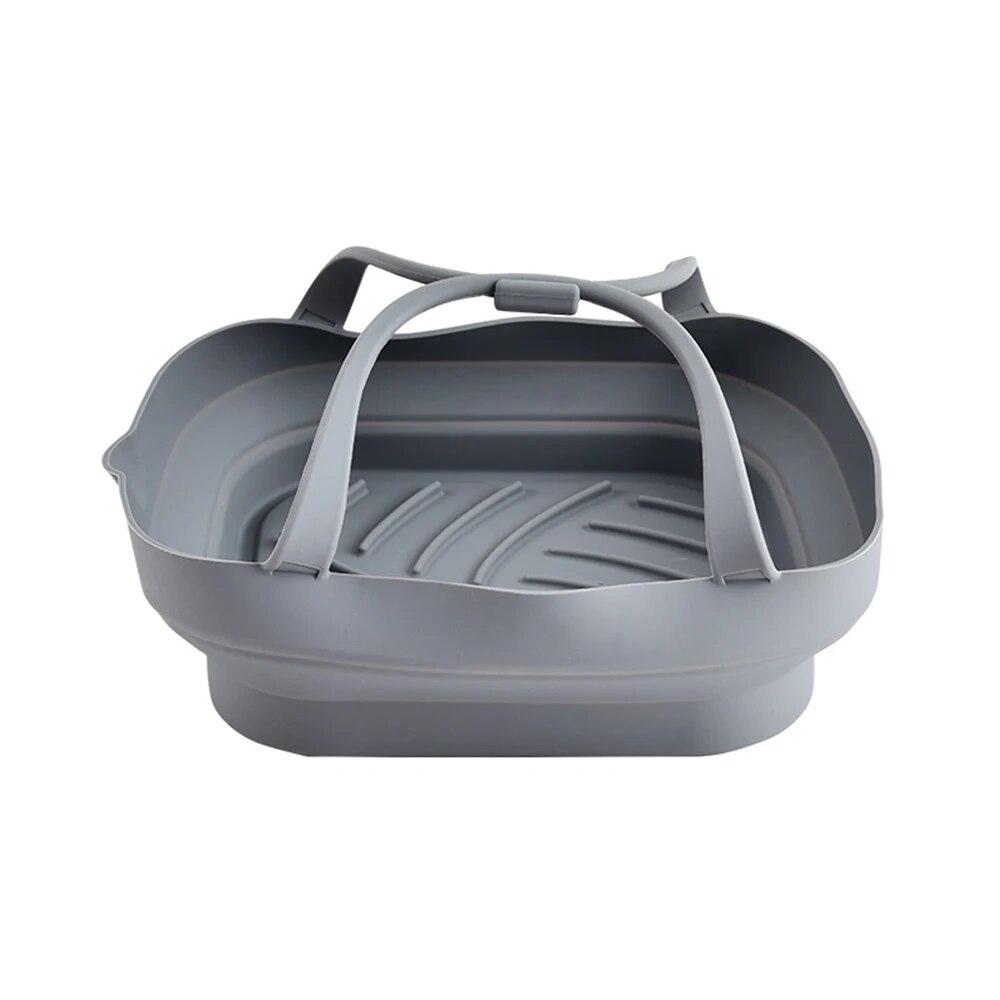 1 шт., силиконовый противень для духовки, многоразовая корзина для пиццы, жареной курицы, силиконовые формы для фритюрницы, сковороды-гриля