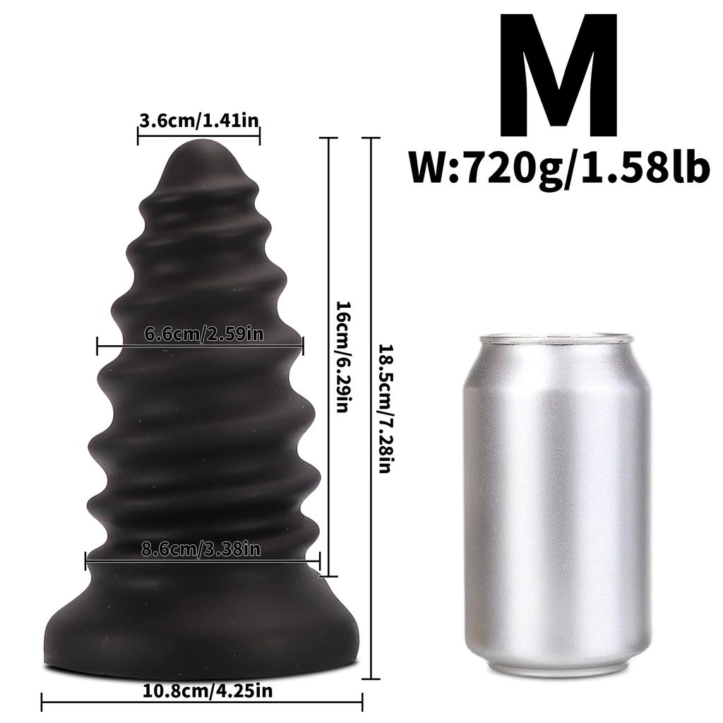 Супер большой винтовой гвоздь анальная пробка для мужчин и женщин задний корт расширительное устройство мастурбация жирная нить легко вставляется легкая секс-игрушка Climax SM