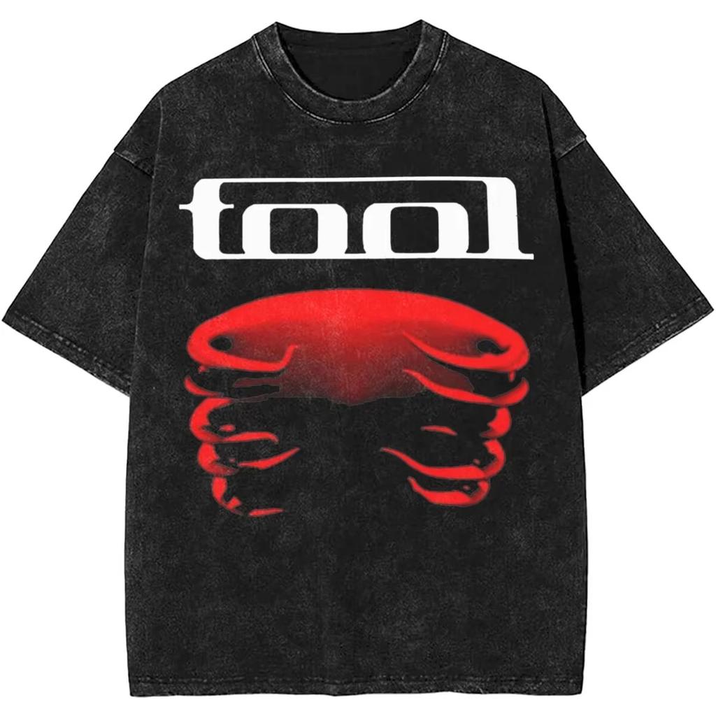 Men Women Rock Tool Band Lateralus Heavy Metal Music Vintage Washed Women's T Shirt Merch Cotton Top Clothes Funny Tees Summer Oversized