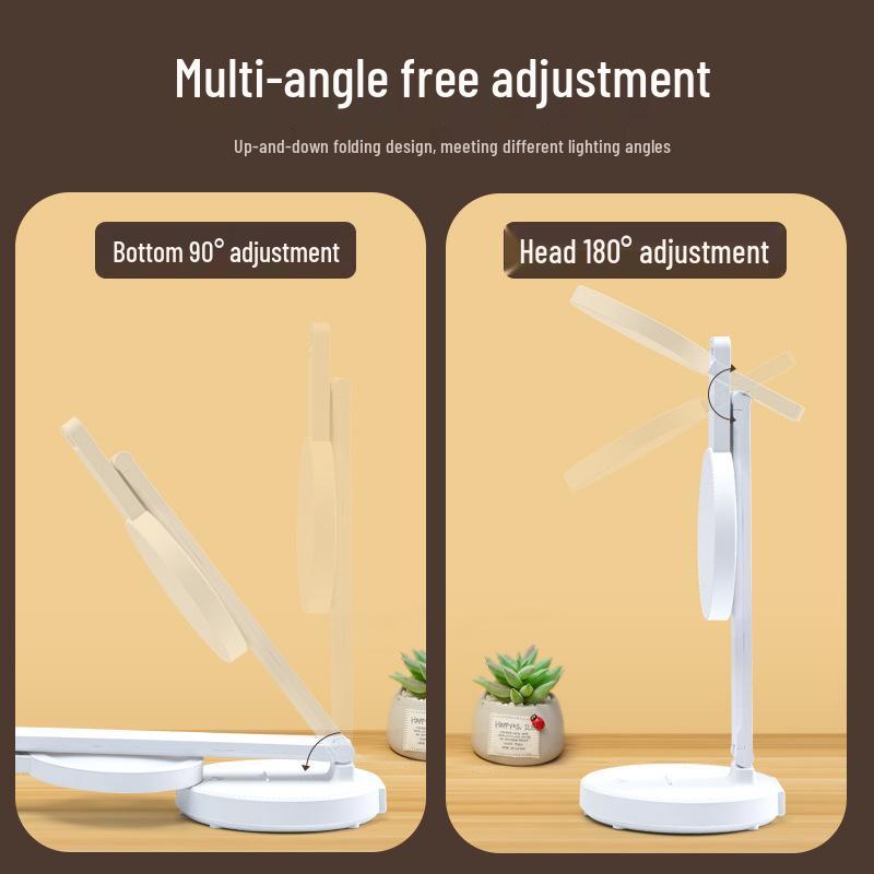 Светодиодная складная настольная лампа для учебы с защитой глаз