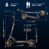 Электрический самокат для взрослых, складной самокат Offroad E, сверхширокая доска, портативный пригородный электрический самокат с сиденьем