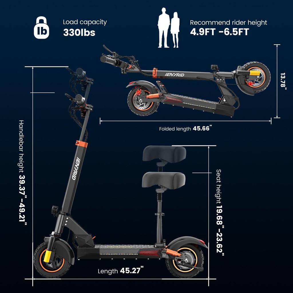 Электрический самокат для взрослых, складной самокат Offroad E, сверхширокая доска, портативный пригородный электрический самокат с сиденьем