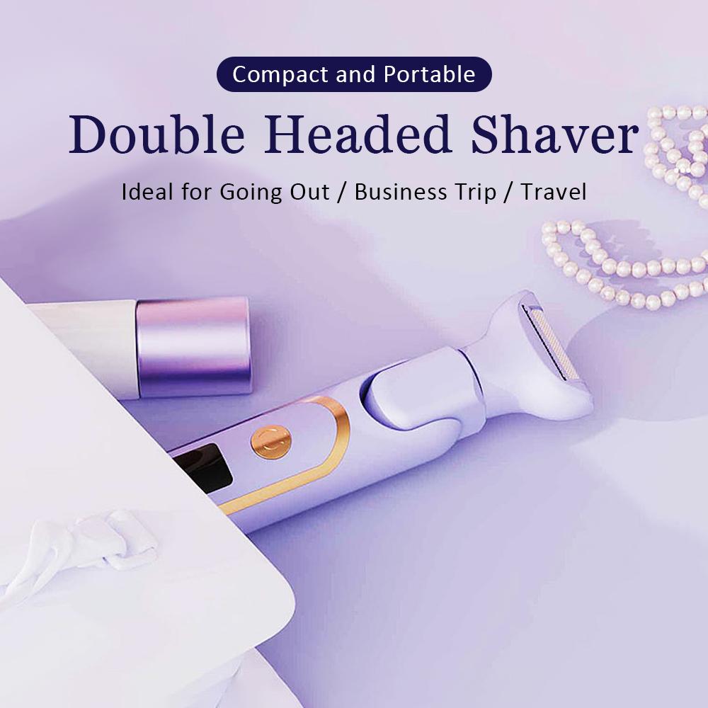 5-in-1 Women's Shaver Cordless Hair Trimmer Electric Razor Portable Hair Remover for Body Nose Facial Eyebrow Leg Underarm