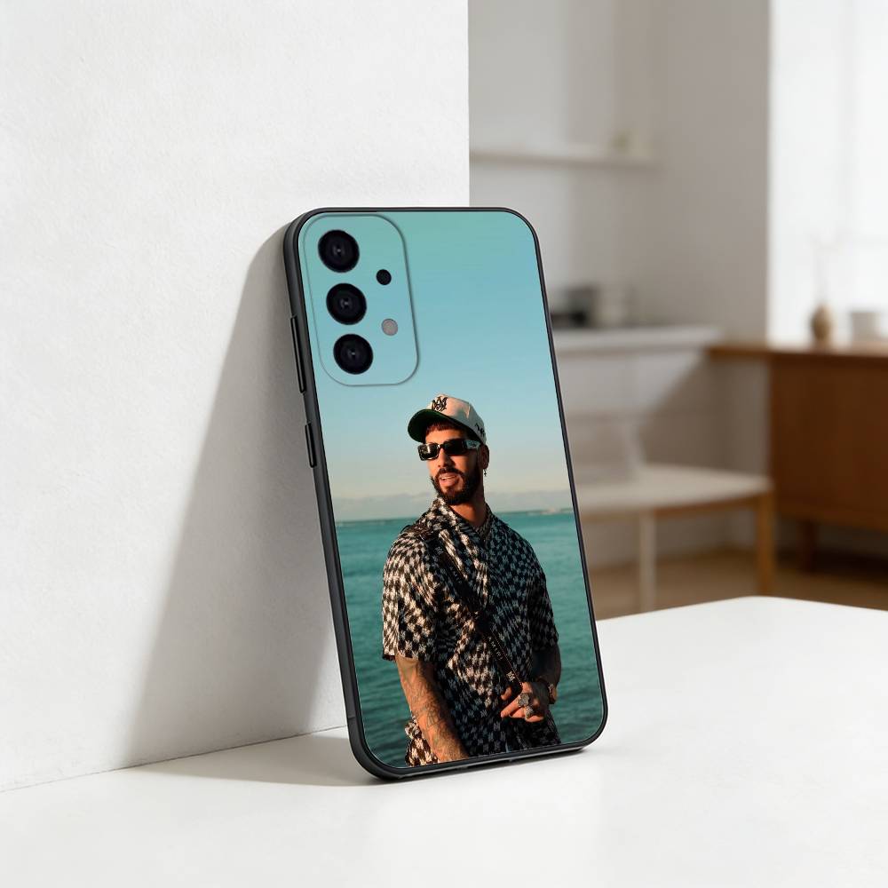 Rapper A- Anuel AA Real Phone Case For Samsung S25,S24,S21,S22,S23,S30,Ultra,S20,Plus,Fe,Lite Black Shell