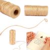 100m Natural Jute Twine Burlap String Durable Hemp Rope Wedding Gift Wrapping Cords Thread Florists Craft Decor