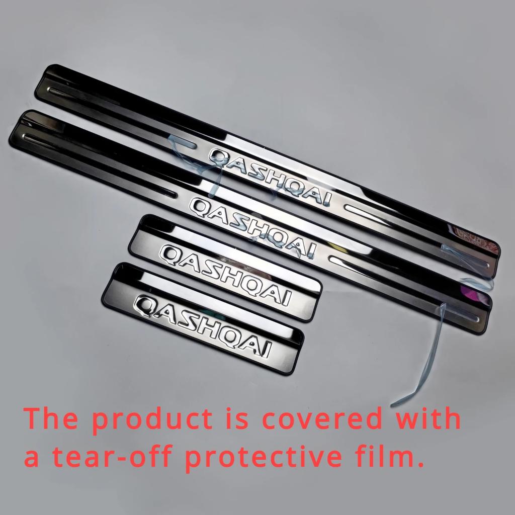 Для Nissan Qashqai J10 J11 2007-2013 2014- Накладка на порог двери из нержавеющей стали Накладка на педаль автомобиля